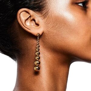 Gold ball earrings